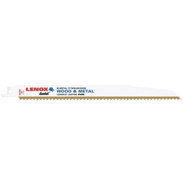 Lenox Lenox Gold 9 in. Bi-Metal Reciprocating Saw Blade 6 TPI 5 pk 21062-956G - main